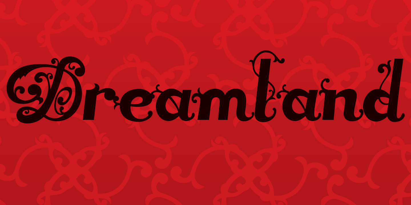 Ejemplo de fuente Dreamland Roman #2